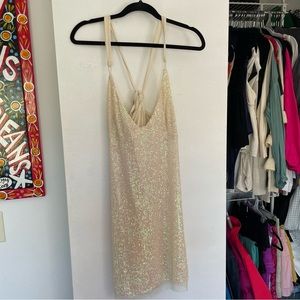 Free People Sequin Mini Dress